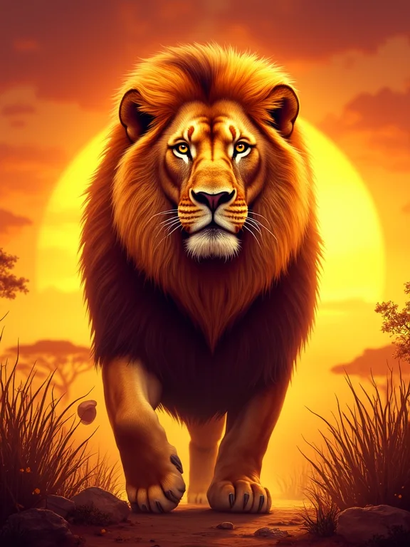 Golden Safari pokie artwork